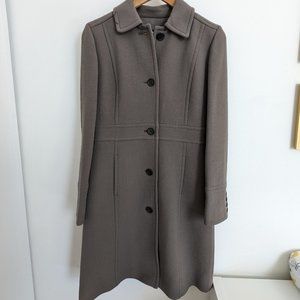J.Crew Lady Day Coat Cobblestone Gray Double Cloth Size 0